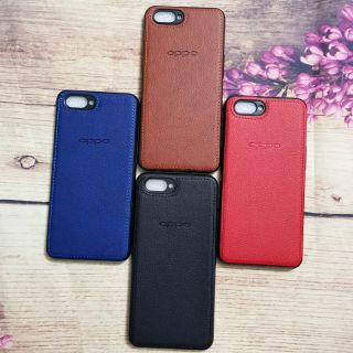Ốp lưng Oppo Realme C1 dẻo giả da khắc logo thương hiệu cao cấp