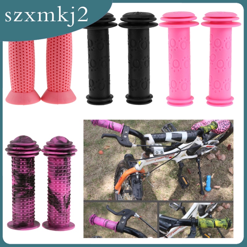 Vỏ Bọc Tay Lái Xe Đạp Trẻ Em Bằng Cao Su Chống Trượt Màu Đen szxmkj2