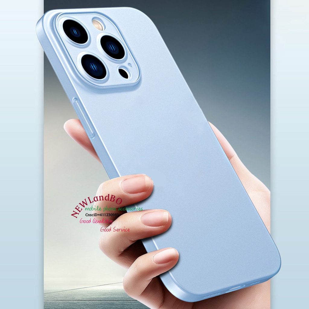 🇰🇷 Ốp Điện Thoại Màu Tím Đậm Siêu Mỏng 0.33mm Cho iphone 15 14 13 12 pro max 14plus 13pro 14pro