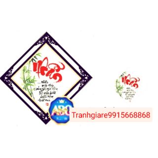 Tranh đính đá chữ nhẫn tuyệt đẹp