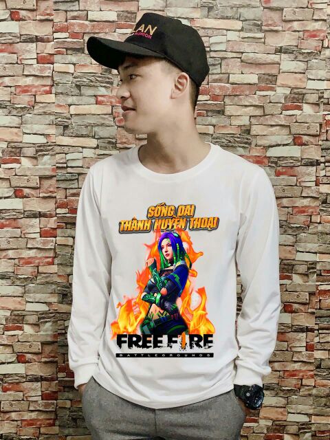 ( tặng kèm móc khóa )áo Free Fire dài tay thu đông mẫu mới ALOK Notora in tại shop | BigBuy360 - bigbuy360.vn
