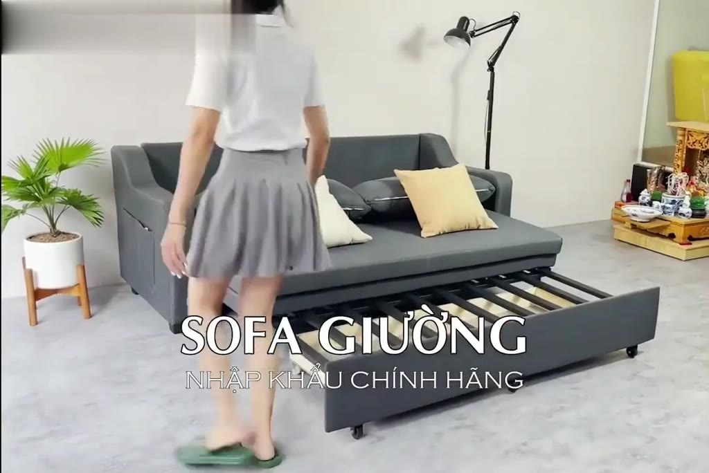 Sofa Giường Gấp Kiêm Ghế Đa Năng -  Giường Sofa Gấp Gọn Phong Cách Hàn Quốc - Bảo Hành 3 Năm | BigBuy360 - bigbuy360.vn