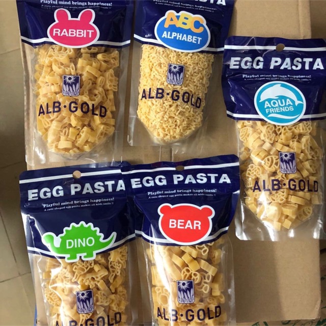 Nui trứng Egg Pasta ALB Gold Nhật 90gr cho bé 10m+