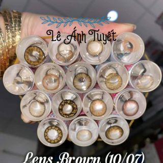 Lens brown + khay đơn