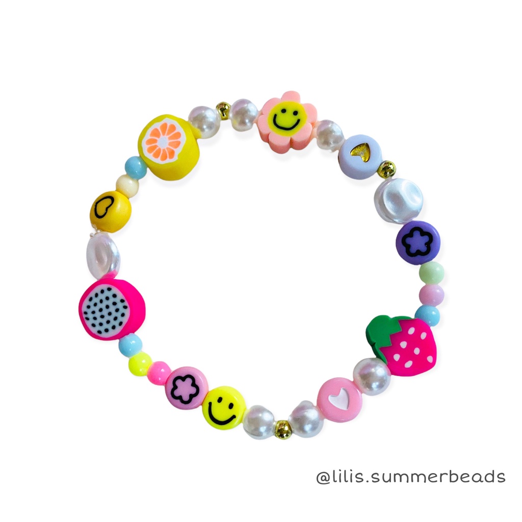 Vòng tay handmade LILI SUMMER FRUITS BRACELET - LILI'S SUMMER BEADS