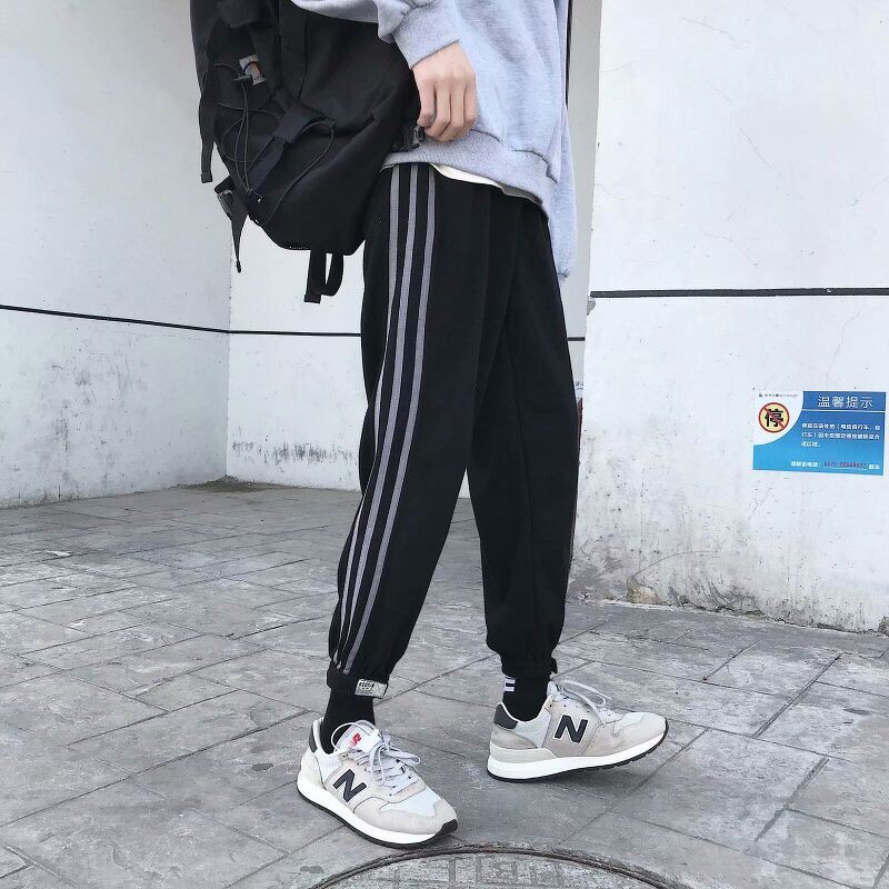 Quần jogger 3 sọc dán gấu City Cycle - Quần dài nam nữ Unisex thể thao phối sọc Local Brand