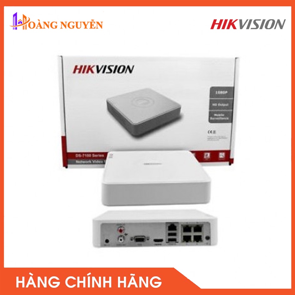 [NHÀ PHÂN PHỐI] Đầu ghi IP 4 kênh Hikvision DS-7104NI-Q1 chuẩn H.265+