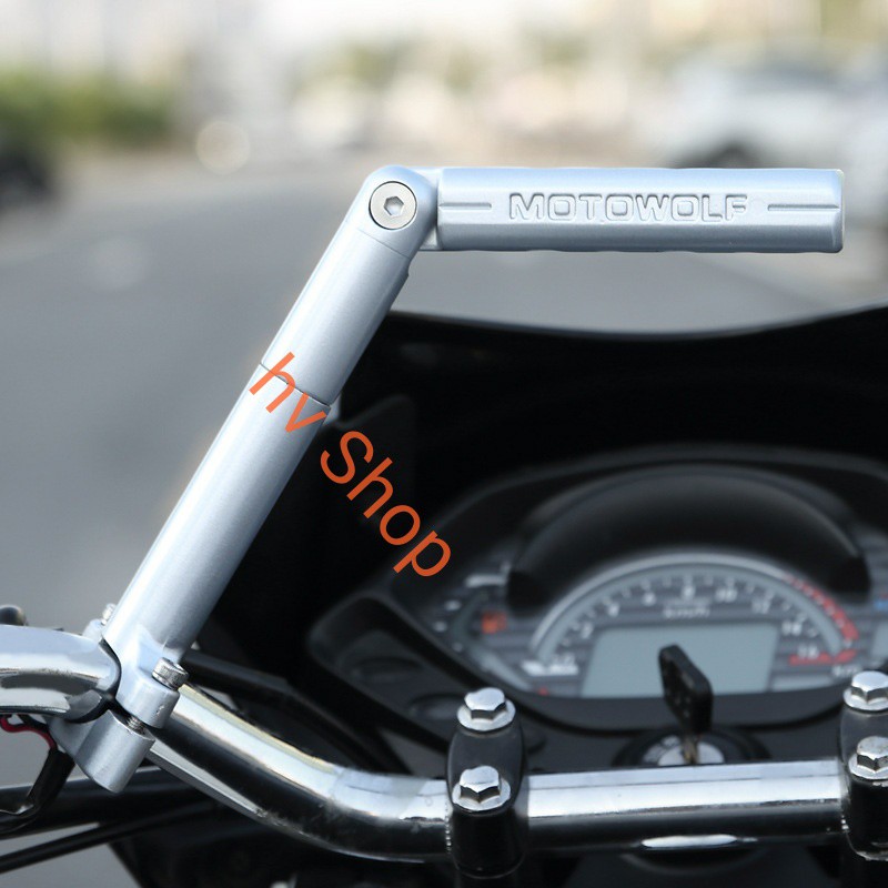 Giá gắn ghidong moto lắp đèn trợ sáng để phượt không bao gồm kẹp điện thoại ( giá 1 cái )