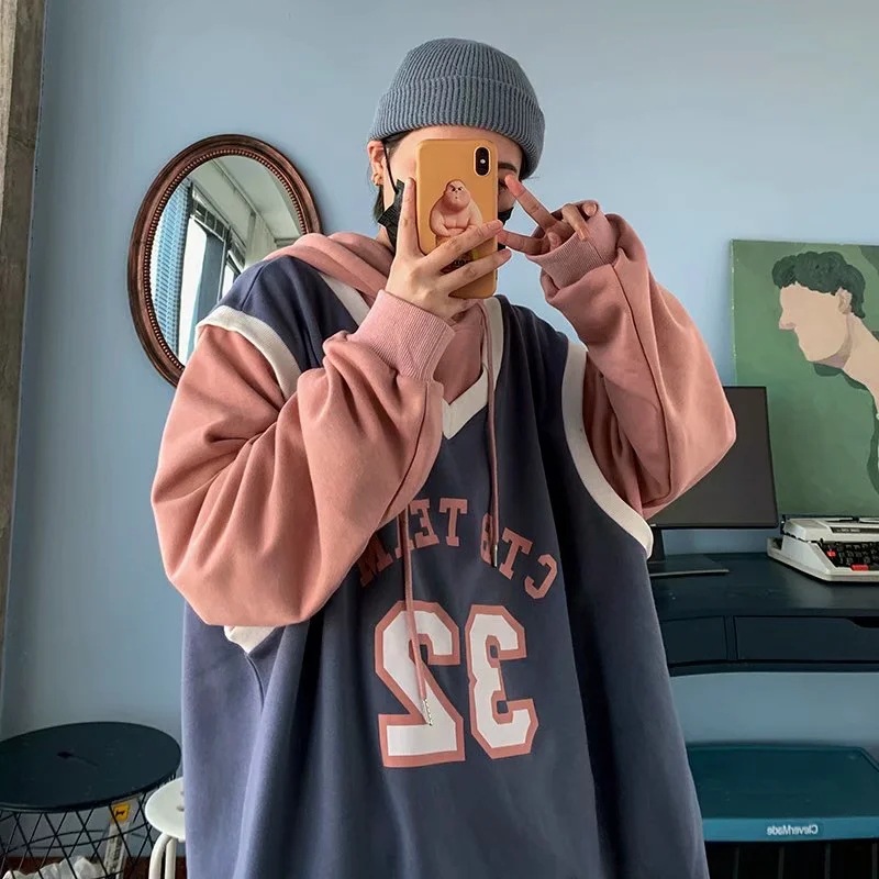 Áo hoodie dáng rộng thời trang thu đông cho các cặp đôi | BigBuy360 - bigbuy360.vn
