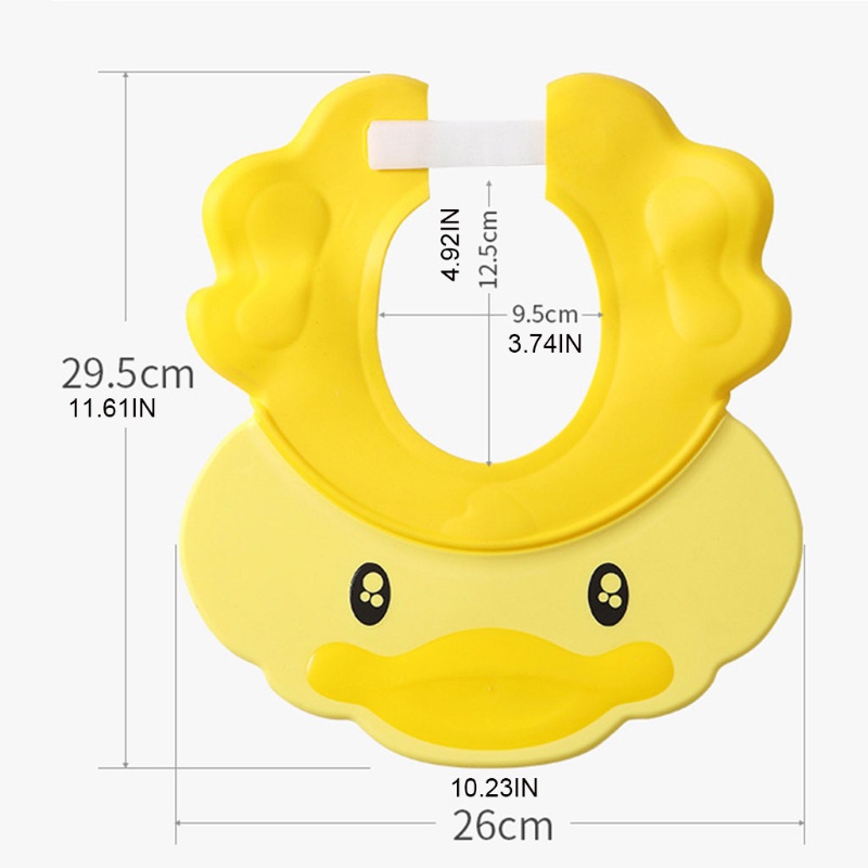 Mũ Tắm Hình Thú Dễ Thương Có Thể Điều Chỉnh Cho Bé