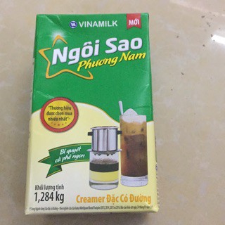 Sữa đặc ngôi sao phương nam xanh lá, hộp giấy 1,284kg