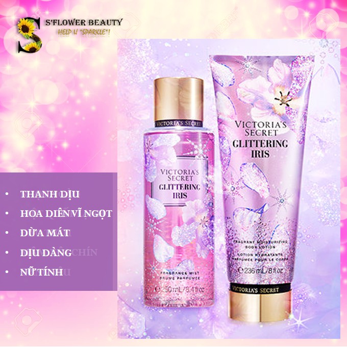 Xịt Thơm Toàn Thân Victoria’s Secret Body Mist - Champagne Petals | Blackberry Fizz | Vanilla Sparkle | Glittering Iris | BigBuy360 - bigbuy360.vn