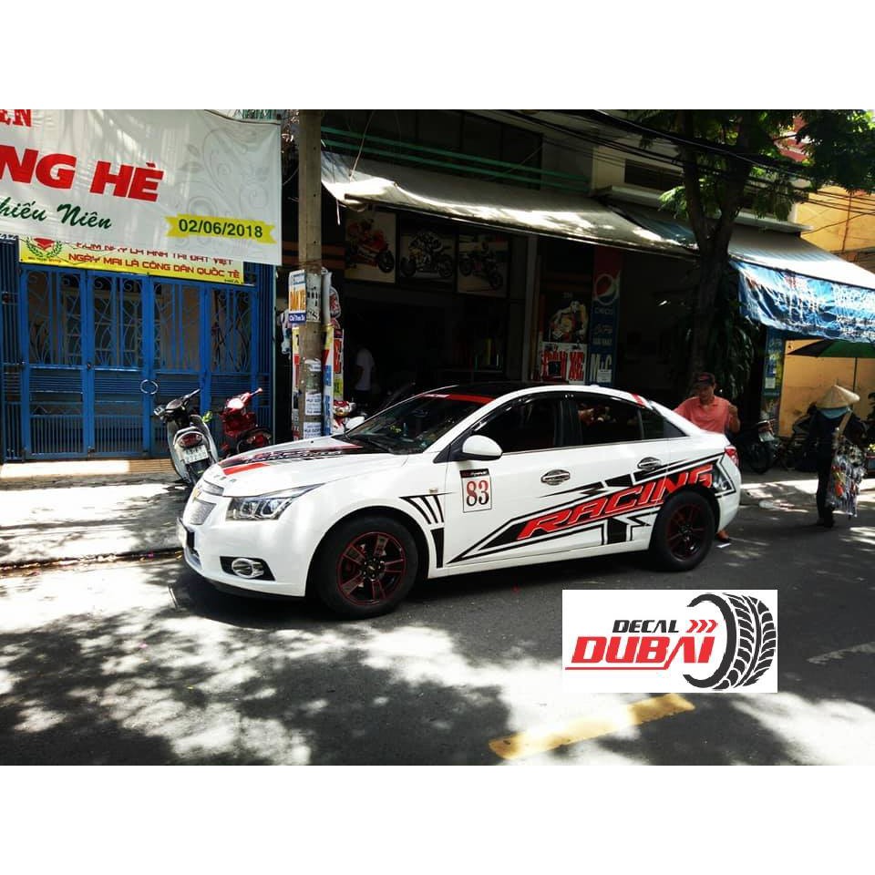 Tem dán sườn xe accent