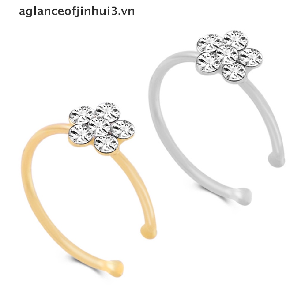 1 Nhẫn Đeo Mũi Đính Đá Thời Trang
