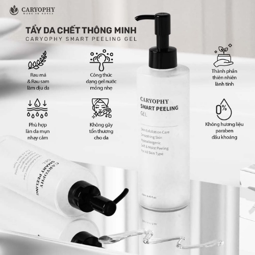 Gel Tẩy Tế Bào Chết Ngăn Ngừa Mụn Caryophy Smart Peeling Gel
