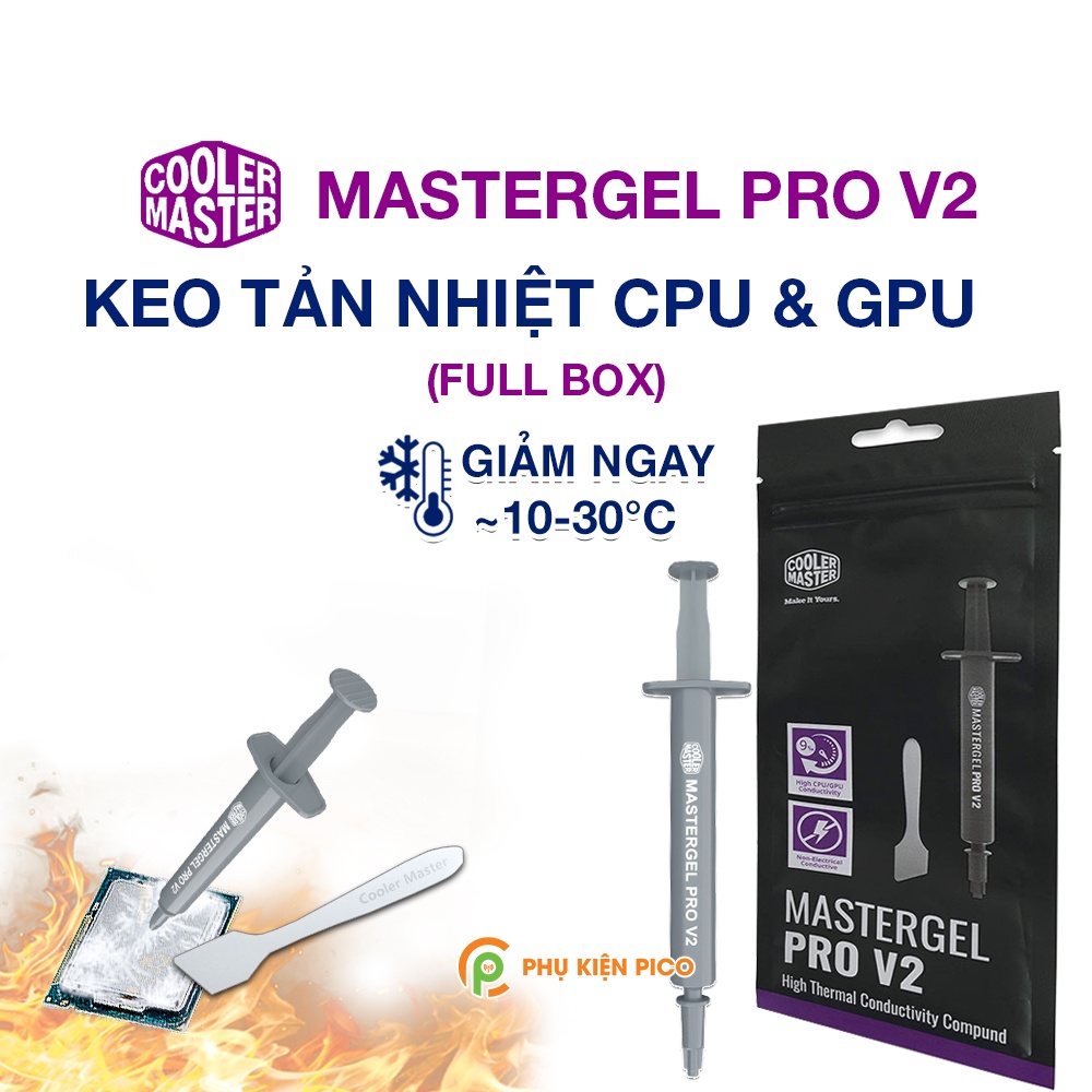 Keo tản nhiệt CPU Cooler Master MasterGel Pro V2 - Kem tản nhiệt CPU MasterGel Pro V2