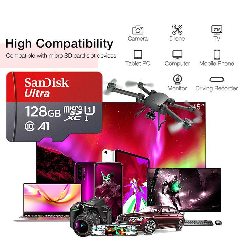 Thẻ Nhớ SanDisk 512GB 256GB 128GB 64GB Micro sd 32GB 4GB | BigBuy360 - bigbuy360.vn