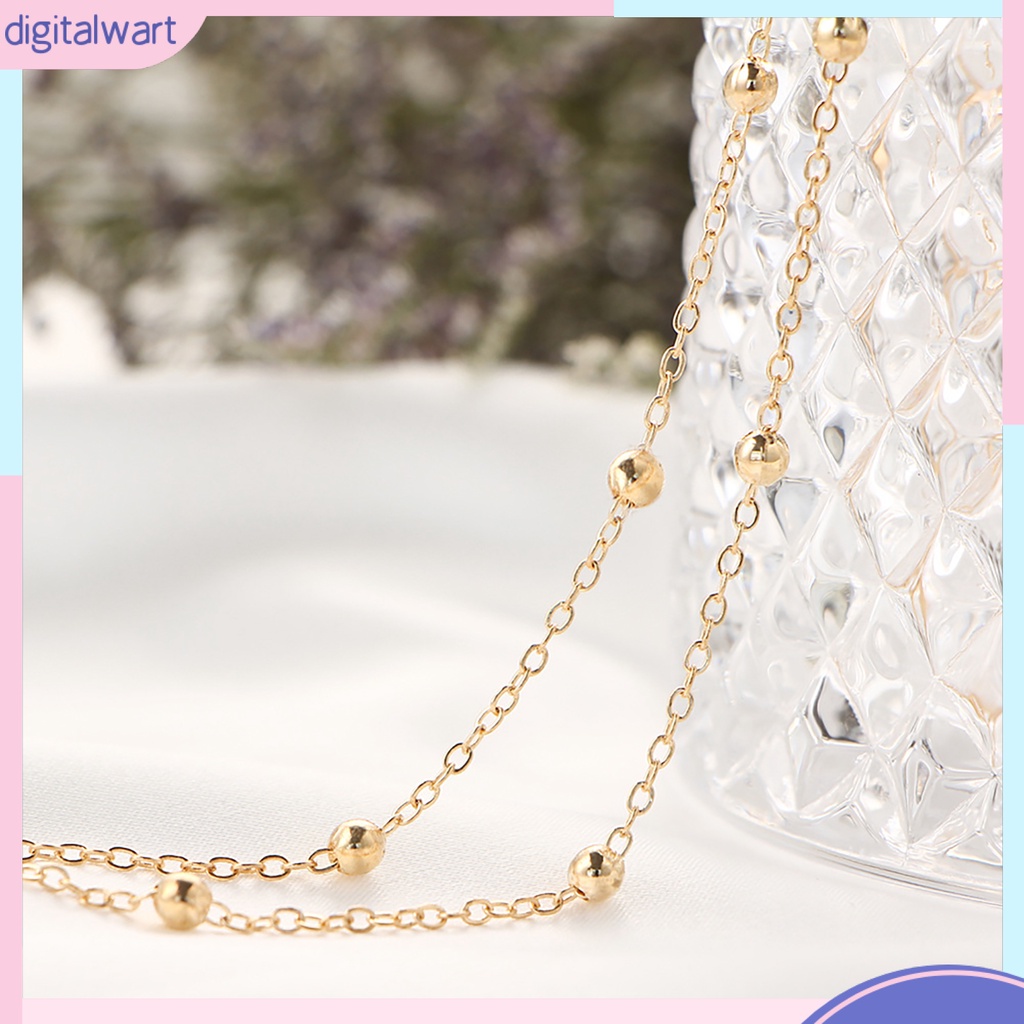 Vòng cổ choker dạng dây xích xỏ hạt tinh tế thời trang