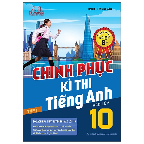 Sách - Combo Chinh phục kì thi tiếng anh vào lớp 10 tập 1 + Tập 2 (chinh phục điểm 8+,9+)