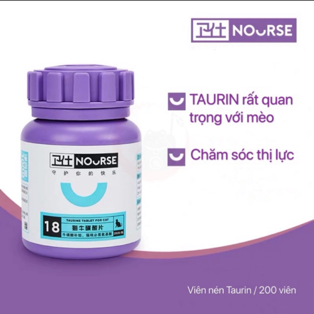 Thực phẩm bổ sung Taurin - Nourse 18
