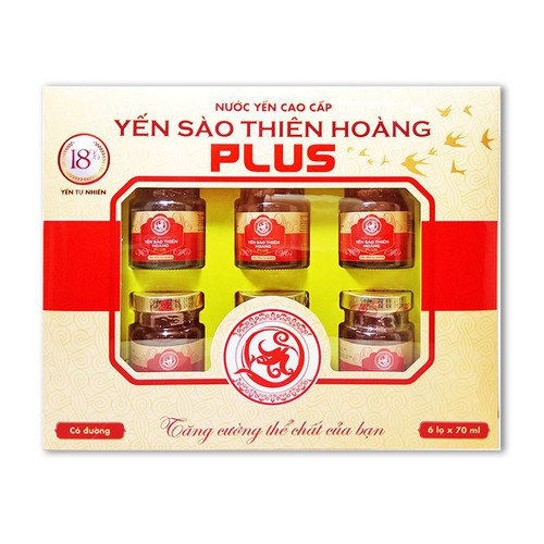 Yến sào Thiên Hoàng Plus 18% yến tổ cao cấp