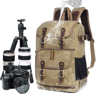 Balo máy ảnh Halfphoto nắp gập – Vải Canvas Chống thấm cao cấp