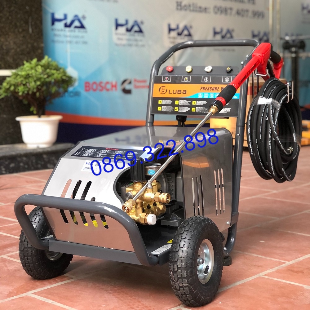 Máy Rửa Xe Cao Áp 7.5Kw Luba 20M30-7.5T4 Chuyên Rửa Xe Gara Oto, Vệ Sinh Công Nghiệp