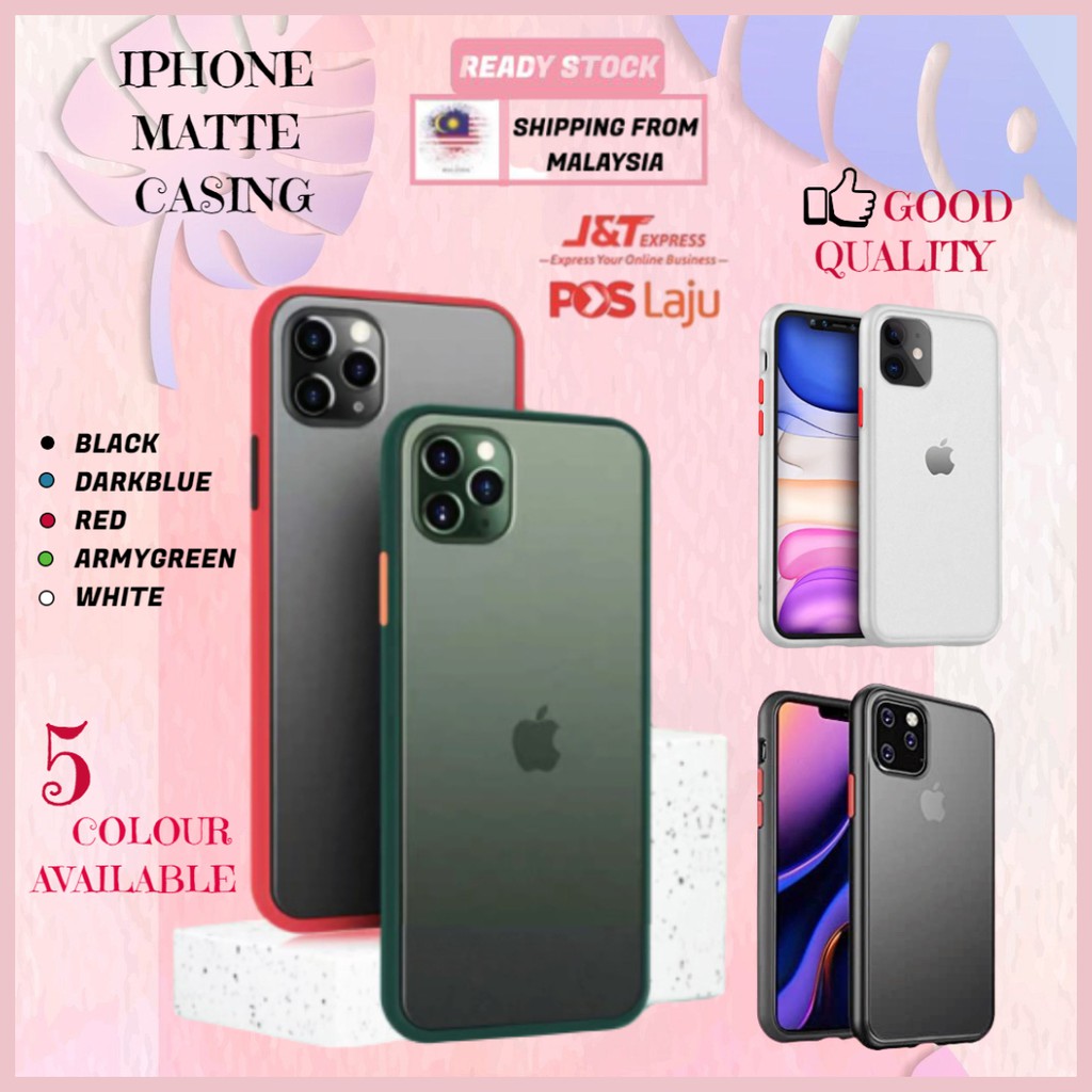 Ốp điện thoại cứng viền silicon dẻo trong suốt chống sốc cho IPHONE6/6S iphone 6/6S Plus iphone 7 7Plus iphone 8 8Plus iphone SE 2020