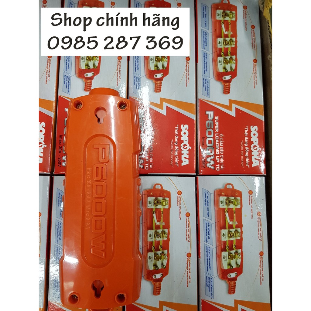 Ổ Cắm Không Dây Siêu Chịu Tải SOPOKA P6000W - Chạy 3 Nổi Lẩu Vô Tư