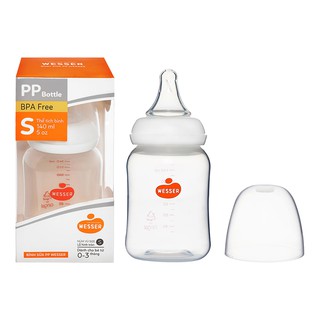 Bình sữa PP Wesser (cổ hẹp) 140ml