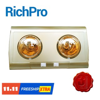 Đèn sưởi phòng tắm 2 bóng Richman chính hãng ( mặt đèn ngẫu nhiên giao hàng )