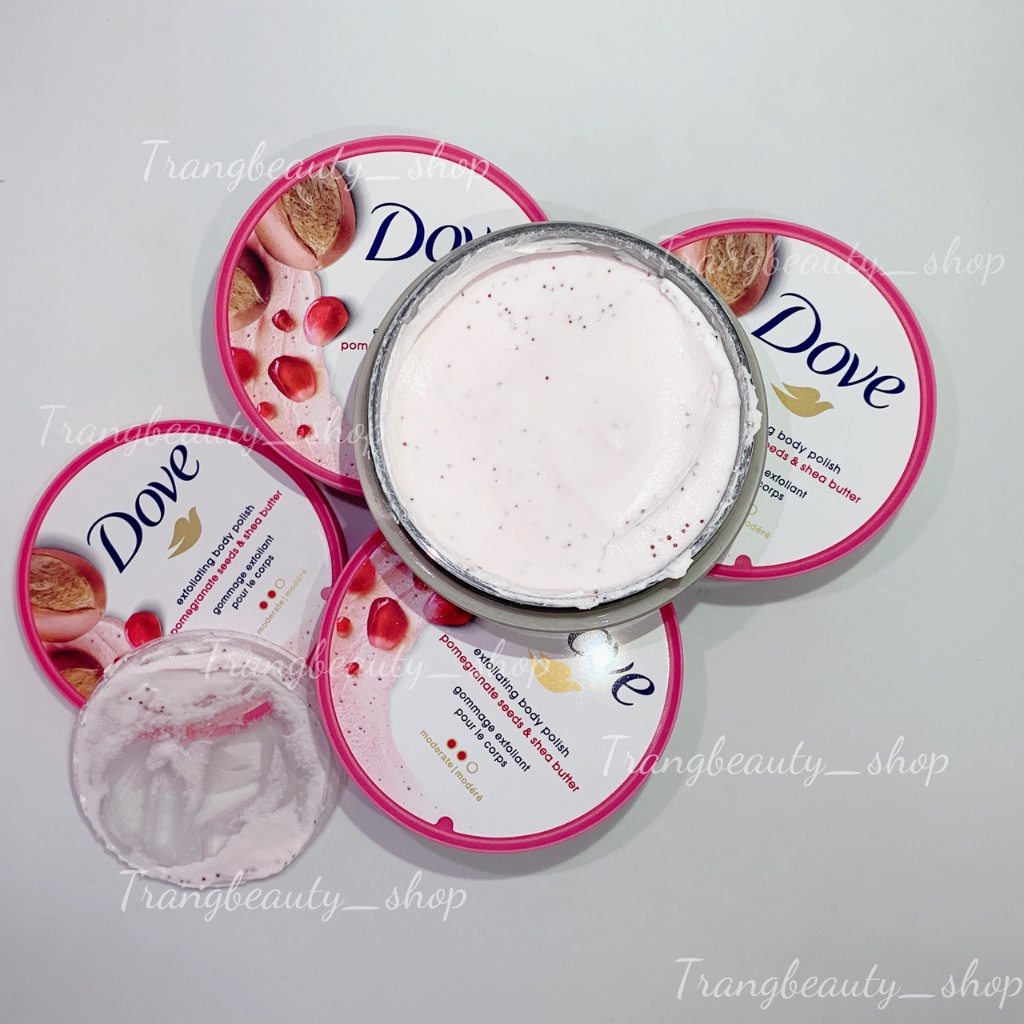 Tẩy Da Chết Body  DOVE Bản Mỹ 298g, Bản Đức 225ml Toàn Thân Creme Dusch Peeling