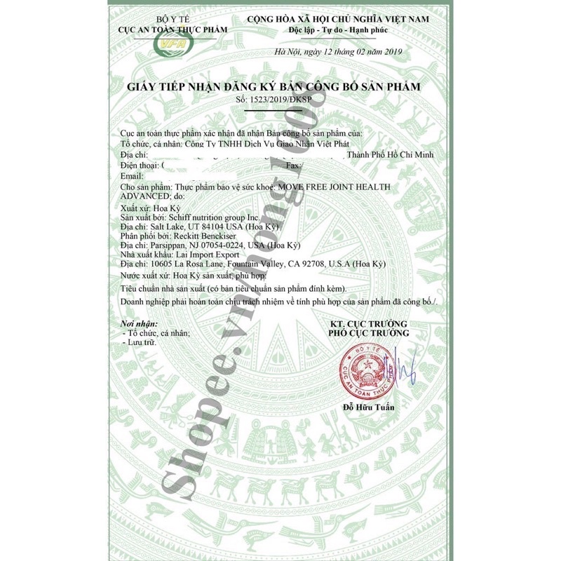 Viên Uống Bổ Khớp Move Free Joint Health 200 viên