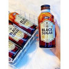 Trà Sữa Đường Đen pha sẵn OKF Hàn Quốc Chai Nhôm 390ml