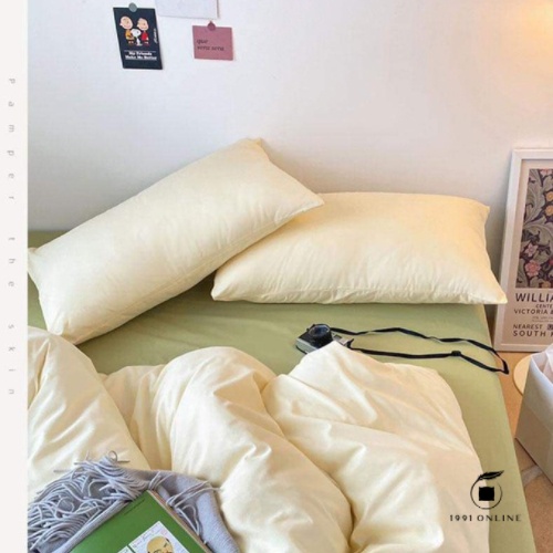 🍃 Bộ sưu tập Chăn Ga Gối 4 [CÓ CHĂN LÓT BÔNG THÔNG MINH] Cotton Basic đơn giản 🍃 | BigBuy360 - bigbuy360.vn