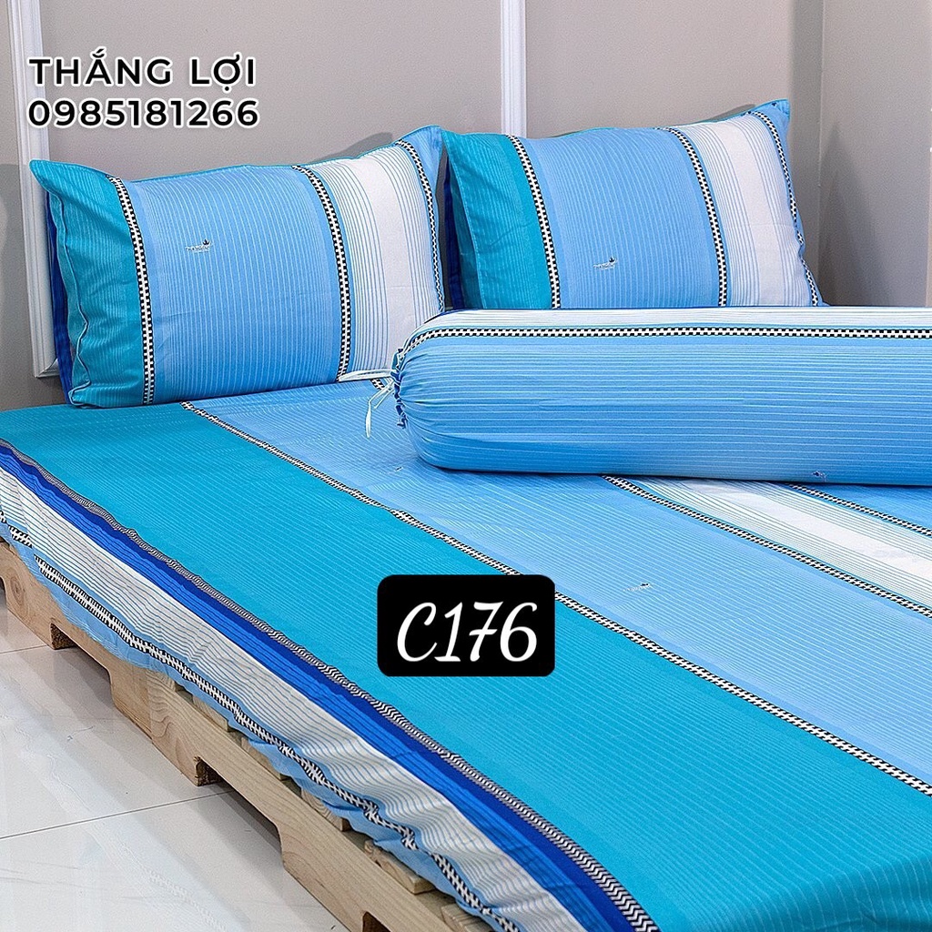 Drap Cotton 100% Thắng Lợi chính hãng Mẫu C176 IN LOGO THẮNG LỢI vệ sinh dễ dàng.
