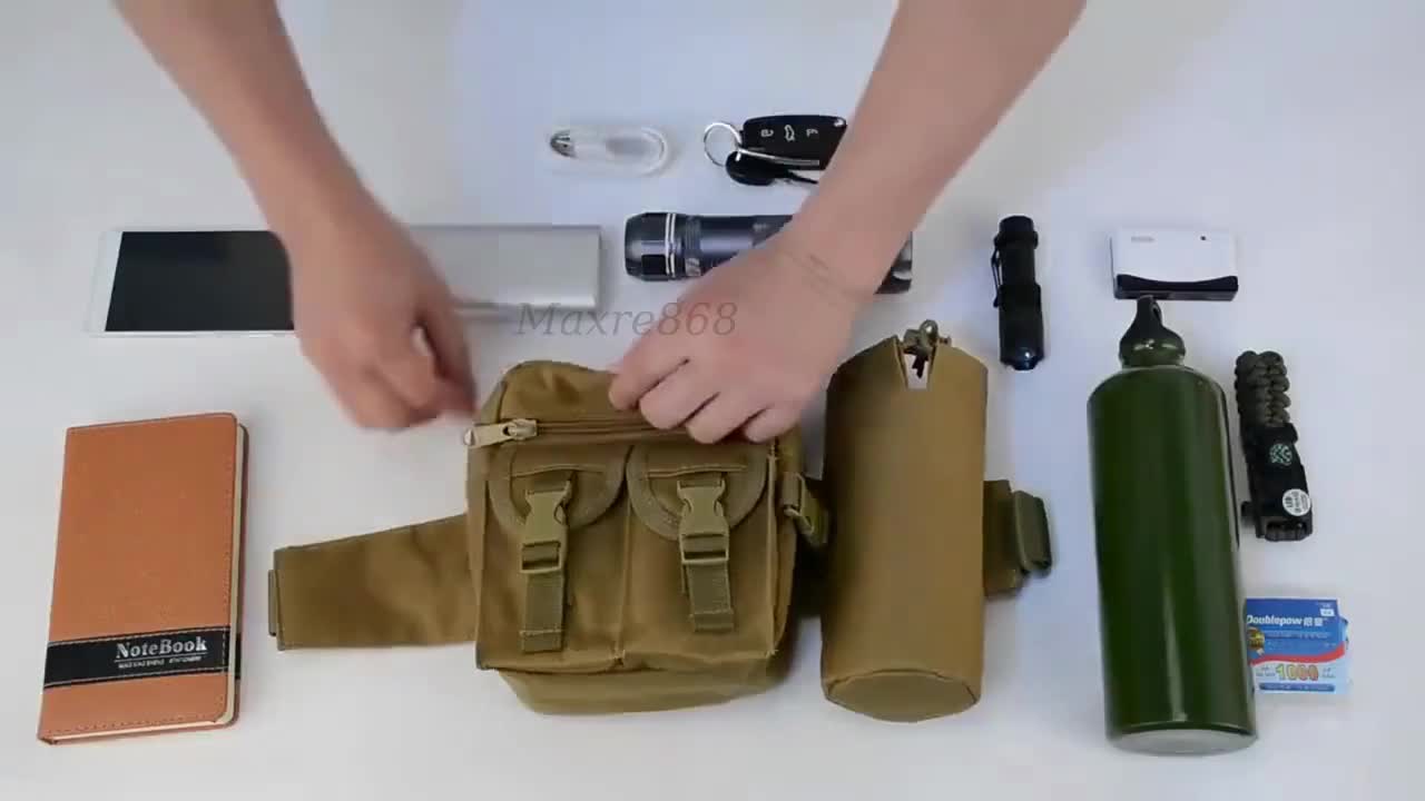 Túi Đeo Hông, Đeo Bụng Đeo Chéo Kèm Túi Đựng Chai Nước ( Đủ 8 Màu Lựa Chọn ) | BigBuy360 - bigbuy360.vn