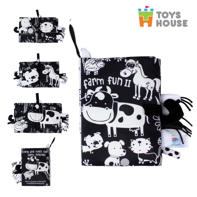 Sách vải kích thích đa giác quan cho bé