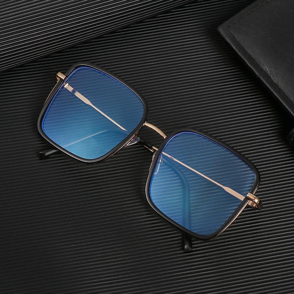 Kính Chống Tia UV &amp; Ánh Sáng Xanh Gọng Kim Loại Thời Trang Cho Nữ