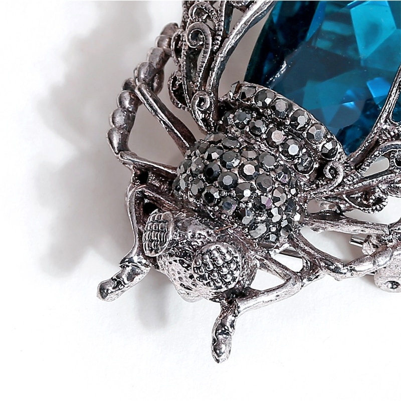 Ghim Cài Áo Hình Bọ Cánh Cứng Đính Đá Pha Lê Thời Trang