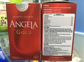 Sâm Angela Gold - Chai 60 viên