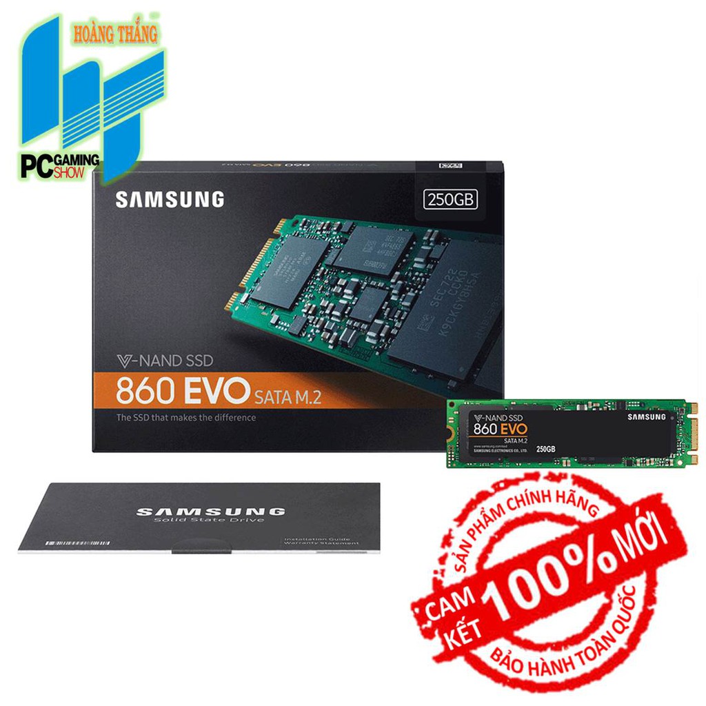 [Mã ELMS05 giảm 5% đơn 300k]Ổ cứng SSD Samsung 860 EVO 250GB M.2 Sata