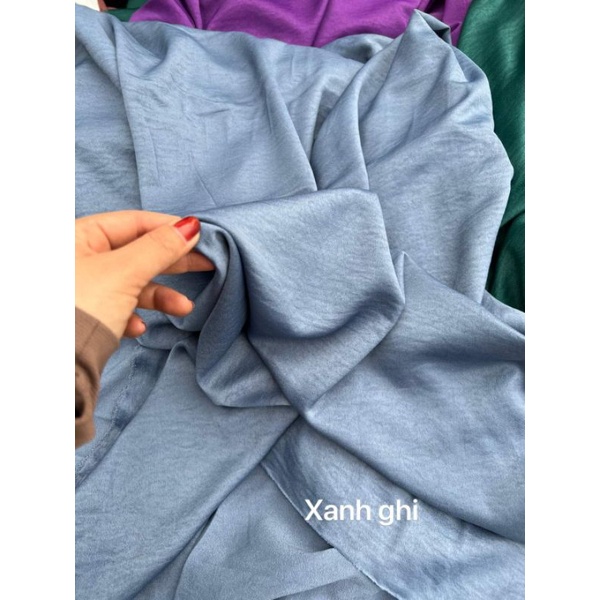 VẢI LỤA TẰM ƯỚT MÀU TRƠN