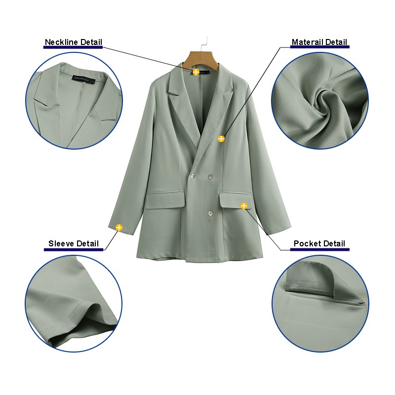 Áo Khoác Blazer ZANZEA Tay Dài Cổ Bẻ Thời Trang Phong Cách Hàn Quốc | BigBuy360 - bigbuy360.vn