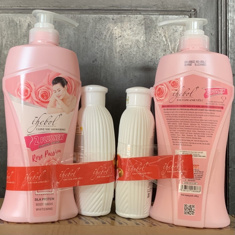 Sữa Tắm Thebol Em Tắm Anh Yêu 650g Tặng Kèm Chai 180g