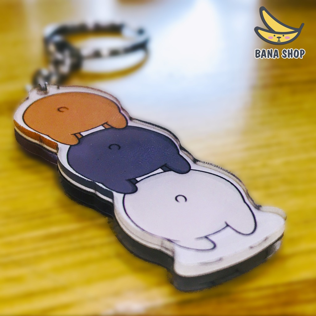 Móc khoá acrylic anh em gấu bare bear Chúng tôi là gấu