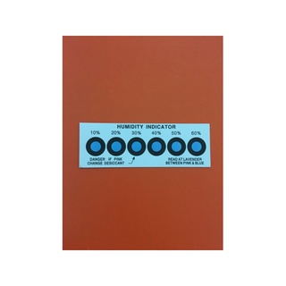 50 thẻ đo độ ẩm (HUMIDITY INDICATOR CARD) 6 HIC 10%-60%