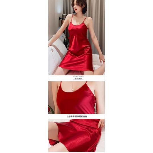 Váy Ngủ 2 Dây Lụa Satin Cao cấp Mềm Mịn,Dây Áo Thiết Kế Chỉnh Cao Thấp Tinh Tế❣️FREESHIP❣️Đầm Ngủ Sexy Gợi Cảm mẫu DAY5