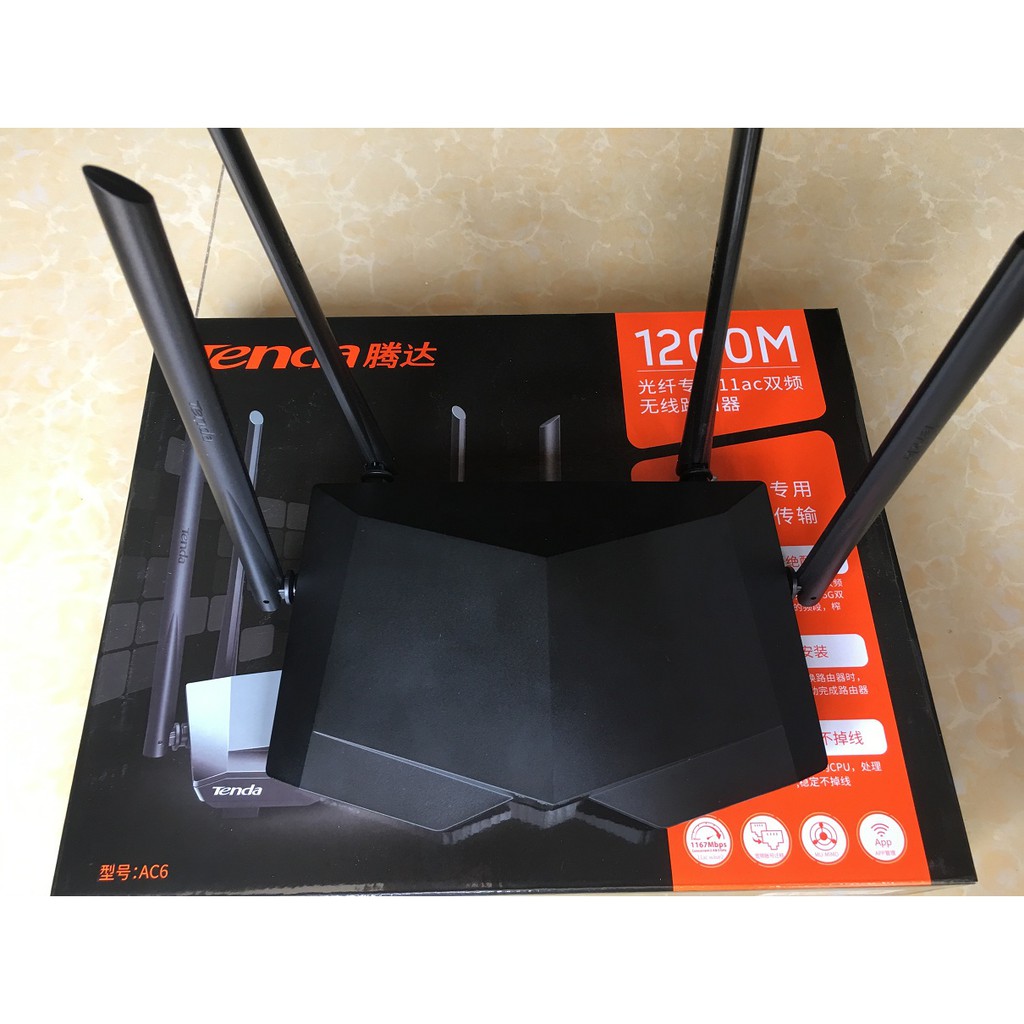 Bộ phát wifi Tenda AC6 băng tần kép thông minh