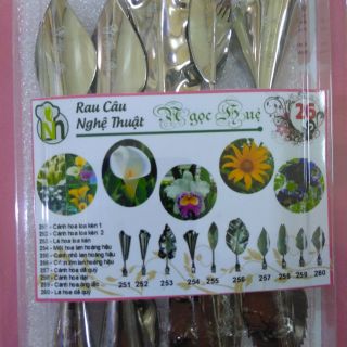 Dụng cụ làm thạch rau câu 3D Ngọc Huệ (Bộ số 26 - hoa loa kèn, lan hoàng hậu, dã quỳ, hoa ông lão, hoa dại)